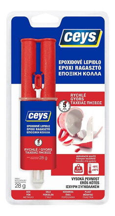 Ceys EPOXICEYS Lepidlo rýchlo tvrdnúce, striekačka, 28 g