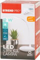 Lampa Strend Pro, stolná, LED, voľba intenzity svetla, USB, 1,5 W, biela