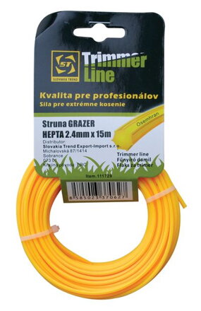 Silon na kosenie Grazer Pro Hepta 1,3 mm, 15 m, Hex