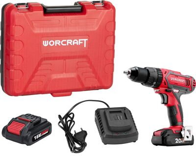 Skrutkovač Worcraft CD-20LiH, 20V, 2x Li-ion 2.0Ah, set