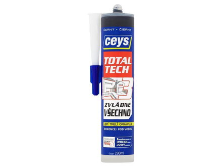 Ceys TOTAL TECH EXPRESS Lepidlo čierne, 290 ml