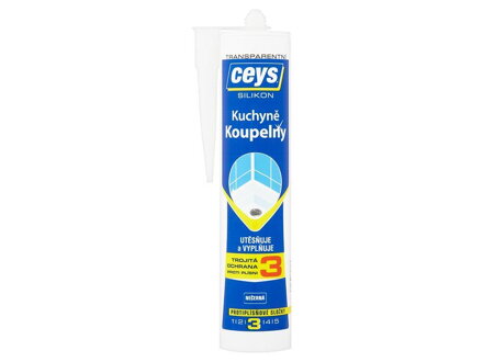 Ceys Kúpeľne a kuchyne, Silikón transparentný, 280 ml