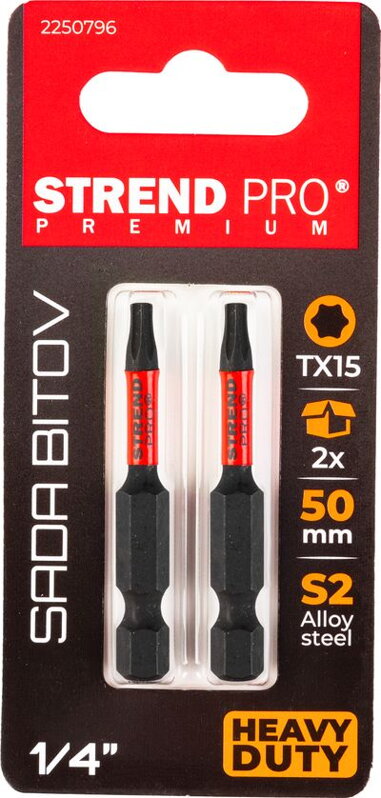 Bit Strend Pro Premium Torx, T 15, bal. 2 ks