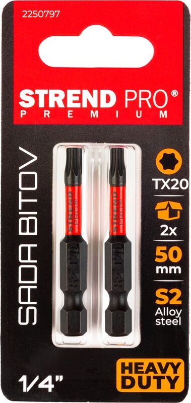 Bit Strend Pro Premium Torx, T 20, bal. 2 ks